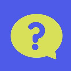 speech message bubble with question mark chat vector image