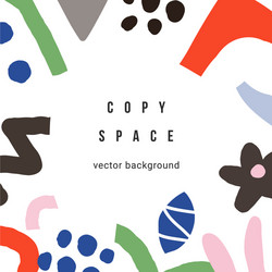 abstraction shapes contemporary art template vector image