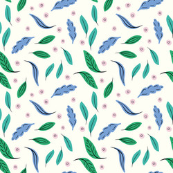 leaf pattern background seamless repeat vector image