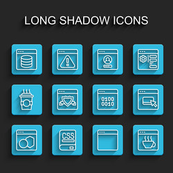 set line software books about programming server vector image