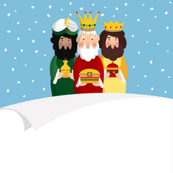 Three Kings Epiphany Royalty Free Vector Image