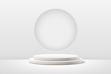 abstract round display for product on website vector image
