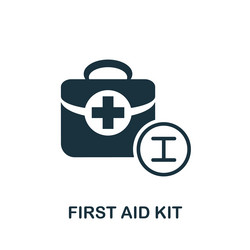 First aid kit icon simple element from healthcare vector