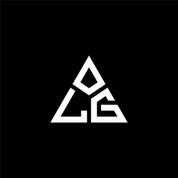 Lg monogram logo with sharped shape design Vector Image