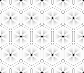 seamless pattern of triangles and hexagons vector image