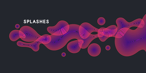 abstract background with dynamic waves vector image