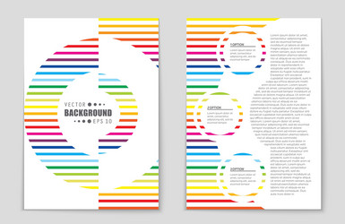 abstract layout background set for art vector image