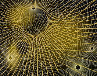 Intersecting Circles Pattern vector image