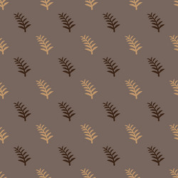 pattern tree branches on brown background twig vector image