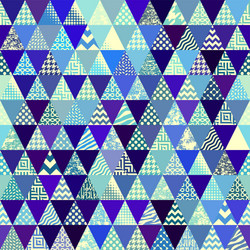 seamless pattern background a triangles vector image