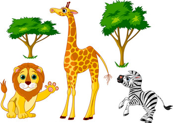 Zebra in Safari vector image