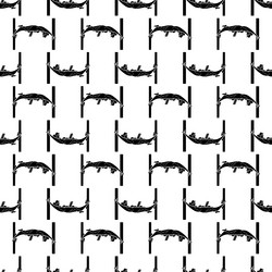 man in hammock pattern seamless vector image