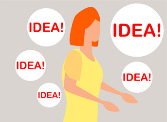 thinking idea or solution concept with fast vector image