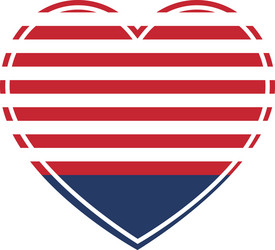 usa heart stamp Vector Image