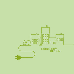 concept electric circuit city flat design vector