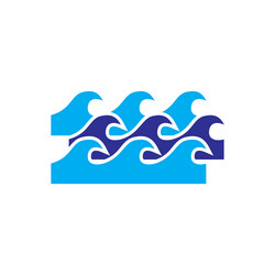 wave icon on background for graphic and web design vector image