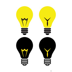 light bulb icon vector