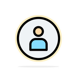 man worker basic ui abstract circle background vector image