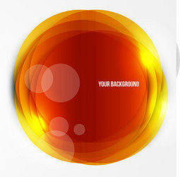 abstract circles template object web vector image