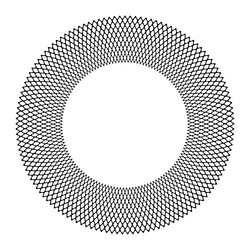 abstract geometric circle pattern for round frame vector image