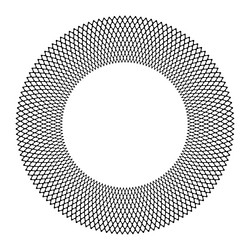 abstract geometric circle pattern for round frame vector