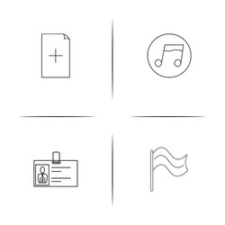 internet technologies simple linear icon vector image