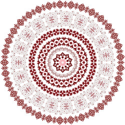 Intricate Circular Arabesque Pattern vector image