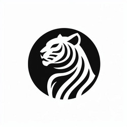Powerful Tiger Emblem Vector Image