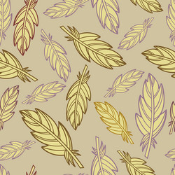 seamless pattern with abstract botanical vector image