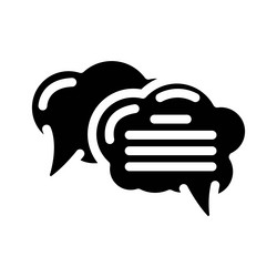 speech bubble natural language processing nlp vector image