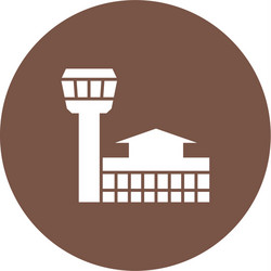 Airport building vector