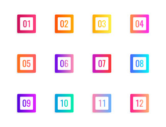 super set arrow bullet point triangle flags vector image