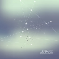 abstract background with dots array and lines vector image