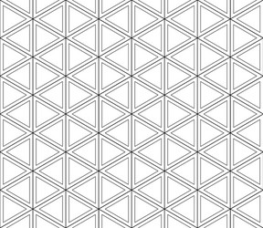 seamless pattern of triangles and hexagons vector image