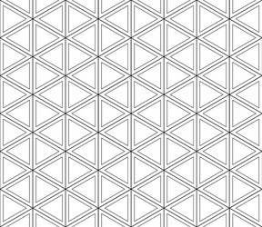 Seamless pattern of triangles and hexagons vector