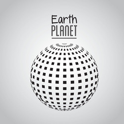 Abstract Globe with Points vector image