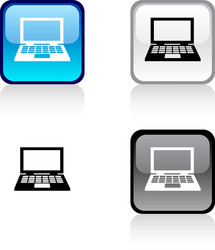 notebook button vector image