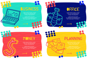Abstract Landing Page Pattern vector image
