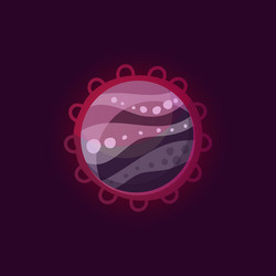 Fantasy planet logo vector