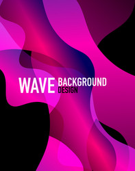 vertical fluid gradient wave abstract background vector image