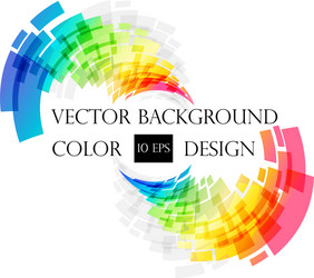 Abstract Swirl Color Frame vector image