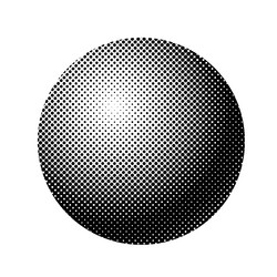 Ball made in gradient technique for abstract vector