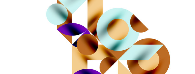 circle pattern round elements with lines vector image