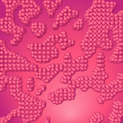 array of spheres with soft shadows vector image