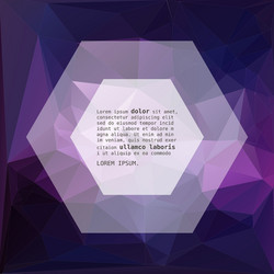 geometric triangular abstract background vector image