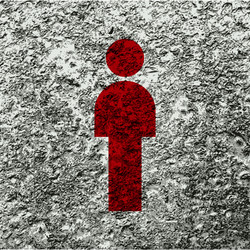 man restroom flat modern web button and space vector image