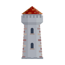 Medieval castle old fortress vector