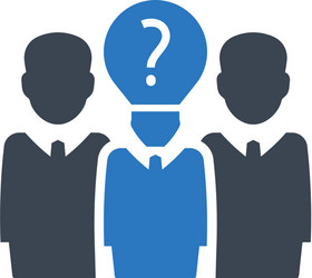 problem solving team icon vector image