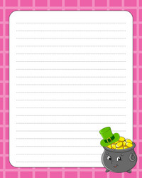 To do list printable template lined sheet Vector Image