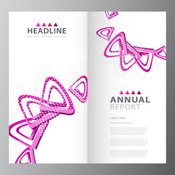 Annual business report template Royalty Free Vector Image